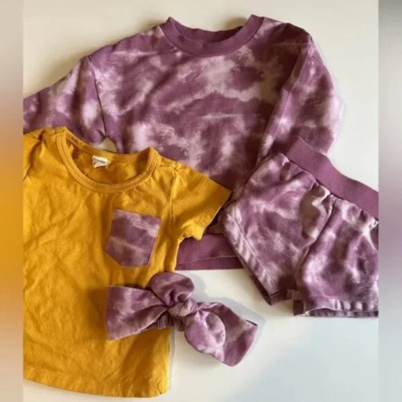 PL Baby 4 piece sweater + shorts set (size 18m) - Picture 1 of 9